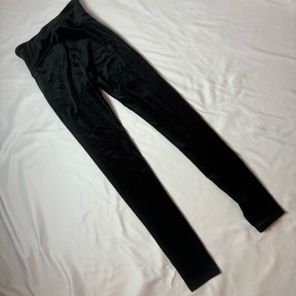 Spanx Womens Leggings Stretch Velvet Shaping High Waist Black Size Small - Picture 3 of 6